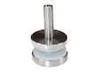 Bodový držák skla průměr 30x4mm - sklo 4-16.76mm,aisi304,na jekl, brus