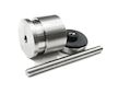 Bodový držák skla průměr 50mm s regulací - sklo 8-21.52mm,aisi304,na jekl, brus