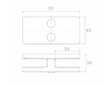 Držák skla 180° 95x45x30mm s kolíkem, sklo 6-12.76mm - aisi304, brus