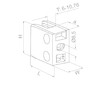 Držák skla 45x45x26mm (AISI316)