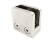 Držák skla 45x45x26mm s podpěrou a kolíkem, sklo 6-10.76mm - aisi304, na jekl, brus