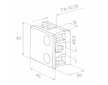 Držák skla 45x45x26mm, sklo 6-10.76mm - aisi304, na trubku 42.4, lesk