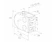 Držák skla 50x40x26mm s kolíkem, sklo 6-10.76mm - aisi304, na jekl, brus