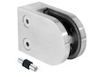 Držák skla 50x40x26mm s kolíkem, sklo 6-10.76mm - aisi304, na jekl, brus