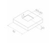 Krytka sloupku 90x90mm, díra 40x40mm, aisi 304, brus