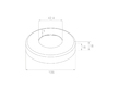 Krytka sloupku pr.105mm, díra 42,4mm, aisi 304, lesk