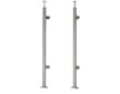 Sloupek pravý pr.42,4x1060mm, pro skleněnou výplň 6-10.76mm, pro madlo pr.42,4mm, aisi 304, brus