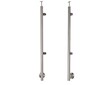 Sloupek pravý pr.42,4x1230mm, boční uchycení, pro skleněnou výplň 6-10.76mm, pro madlo pr.42,4mm, aisi 304, brus