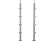 Sloupek rohový pr.42,4x1060mm, pro prutovou výplň pr.12mm, pro madlo pr.42,4mm, aisi 304, brus