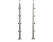 Sloupek rohový pr.42,4x960mm, pro prutovou výplň pr.12mm, pro madlo pr.42,4mm, aisi 304, brus