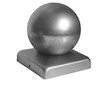 Víčko s koulí 40x40xmm koule pr.40mm, zinek