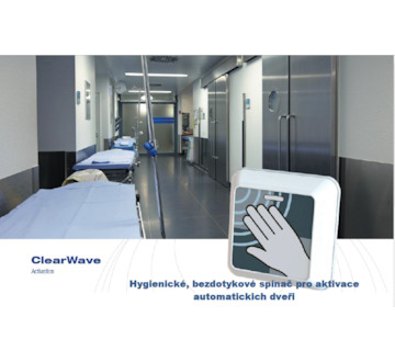 Bezdotykové mikrovlnné tlačítko CLEARWAVE