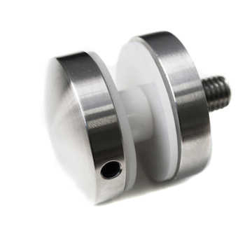 Bodový držák skla průměr 40x8mm - sklo 4-21.52mm,aisi304,na jekl, brus