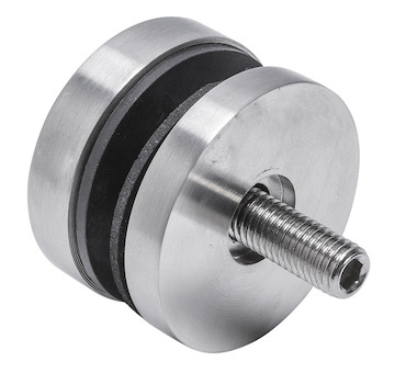 Bodový držák skla průměr 50mm M10 - sklo 8-21.52mm,aisi304,na jekl, brus