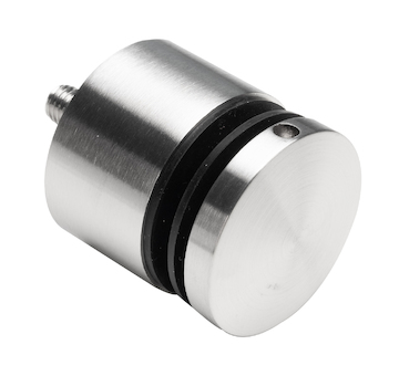 Bodový držák skla průměr 50x30mm se závitem- sklo 8-21.52mm,aisi304,na jekl, brus