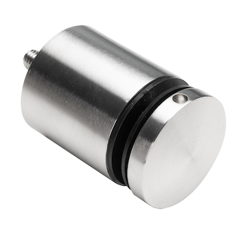 Bodový držák skla průměr 50x50mm se závitem - sklo 8-21.52mm,aisi304,na jekl, brus
