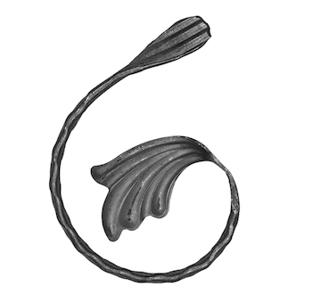 Céčko s listem 150x100mm levý