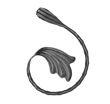 Céčko s listem 150x100mm pravý