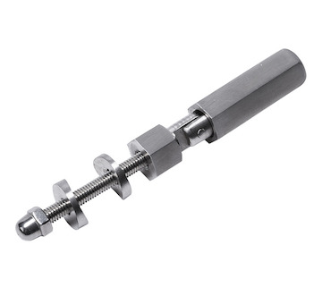Držák lankové výplně, max. průměr lanka 6mm,aisi304, na trubku 42.4, brus