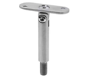 Držák pro ploché madlo ,pr. 14mm, nastavitelný, aisi304, brus