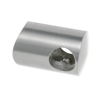 Držák prutové výplně koncový levý pro prut 10mm,aisi304, na trubku 42.4, brus