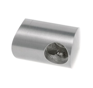 Držák prutové výplně koncový levý pro prut 12mm,aisi304, na trubku 42.4, brus