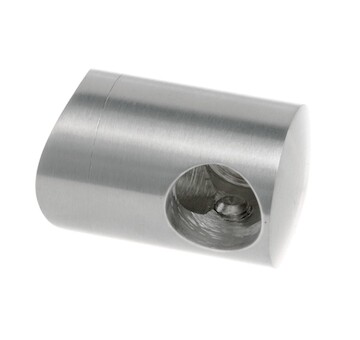 Držák prutové výplně koncový levý pro prut 16mm,aisi304, na trubku 42.4, brus
