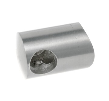 Držák prutové výplně koncový pravý pro prut 10mm,aisi304, na trubku 42.4, brus