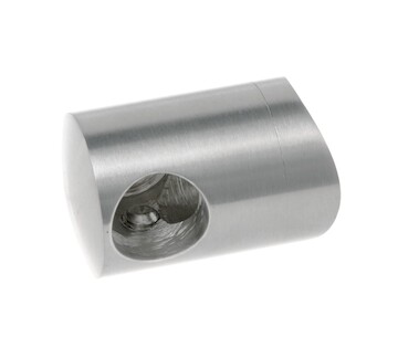 Držák prutové výplně koncový pravý pro prut 12mm,aisi304, na trubku 42.4, brus