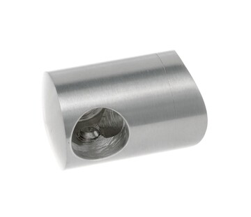 Držák prutové výplně koncový pravý pro prut 12mm,aisi304, na trubku 42.4, lesk