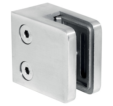 Držák skla 45x45x26mm, sklo 6-10.76mm - aisi304, na jekl, brus