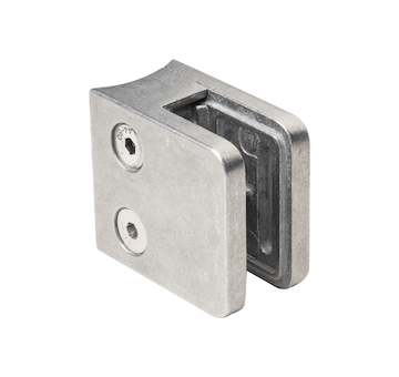 Držák skla 45x45x26mm, sklo 6-10.76mm - pozink, na trubku 42.4, bez povrchové upravy