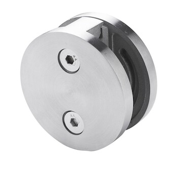 Držák skla dvoustraný pr. 60mm, sklo 8-12.76mm - aisi304,na trubku 42,4, brus