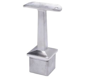 Hranatý držák madla na trubku pr.42.4mm, aisi304, brus