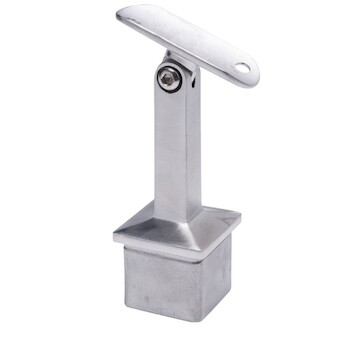 Hranatý držák madla na trubku pr.42.4mm,nastavitelný, aisi304, brus