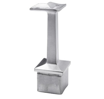 Hranatý držák madla na trubku pr.42.4mm rohový, aisi304, brus