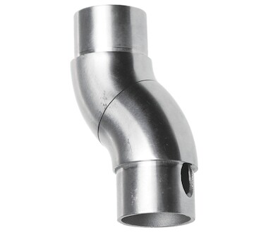 Koleno 45° a 45°, na trubku 42.4mm, aisi304, brus