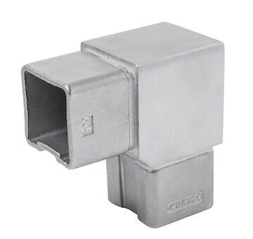 Koleno 90° na jekl 40x40mm, aisi304, brus