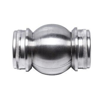 Koleno nastavitelné 90°- 180°, na trubku 42.4mm, aisi304, brus