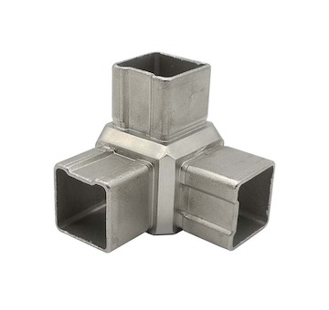 Koleno rohové na jekl 40x40mm, aisi304, brus