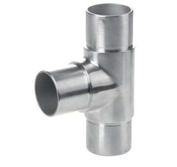 Koleno T na trubku pr.42,4mm, aisi304, brus
