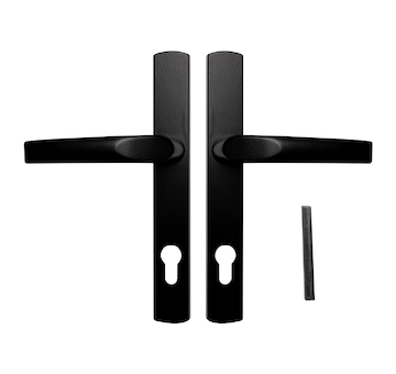 Komplet kovaní klika+klika rozteč 72mm černá