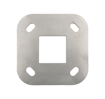 Kotvící příruba 105x105 mm, díra 40x40mm, aisi304, bez povrchové úpravy