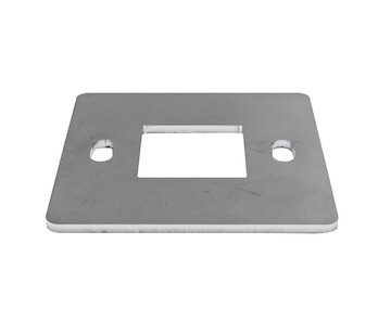 Kotvící příruba 80x80 mm, díra 40x40mm, aisi304, bez povrchové úpravy