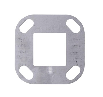 Kotvící příruba 87x87 mm, díra 40x40mm, aisi304, bez povrchové úpravy