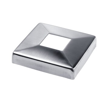 Krytka sloupku 108x108mm, díra 40x40mm, aisi 304, brus