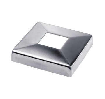 Krytka sloupku 108x108mm, díra 40x40mm, aisi 304, lesk