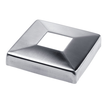 Krytka sloupku 108x108mm, díra 40x40mm, aisi 316, brus