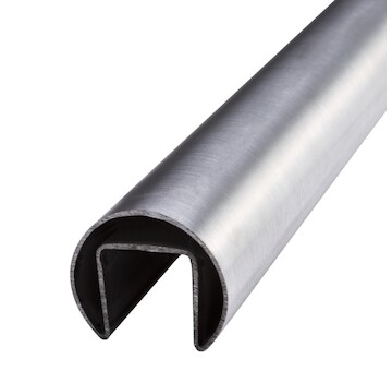 Madlo Francouzké balustrády pr.42.4mm, délka 5000mm, sklo 8-21,52mm, aisi304, brus