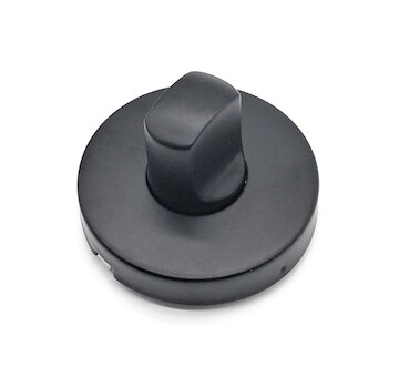 Nerezový dveřní štítek černý pr.53mm